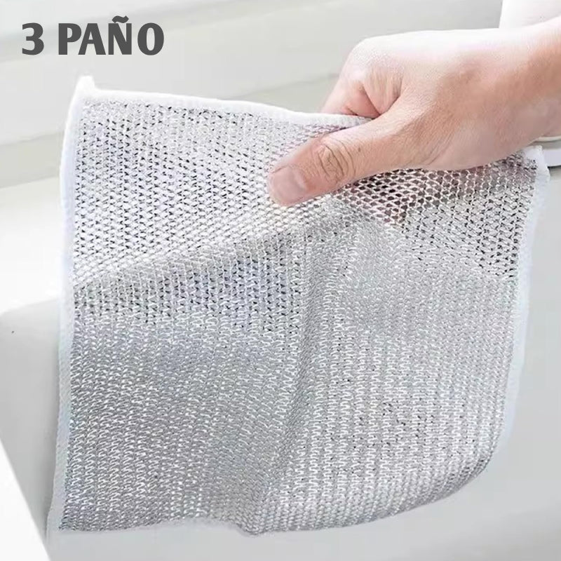 Doble capa Paños de limpieza de alambre de acero Magico!