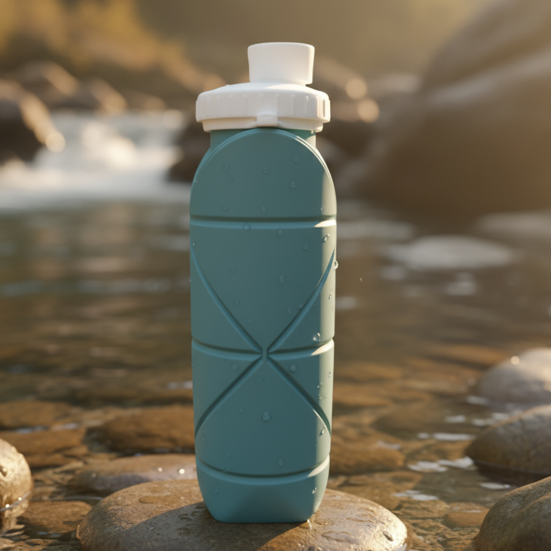 Botella de Agua Plegable Ligera 600ML