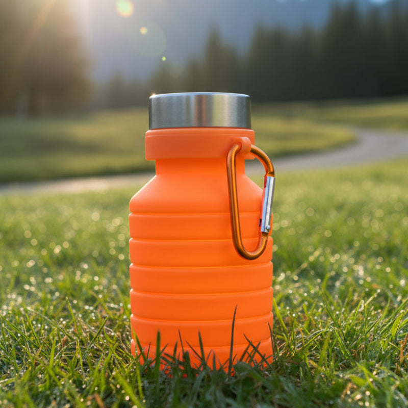 Botella de Agua de Silicona Plegable 550ml