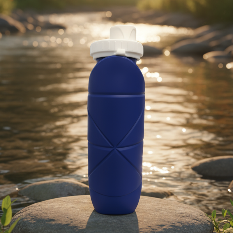 Botella de Agua Plegable Ligera 600ML
