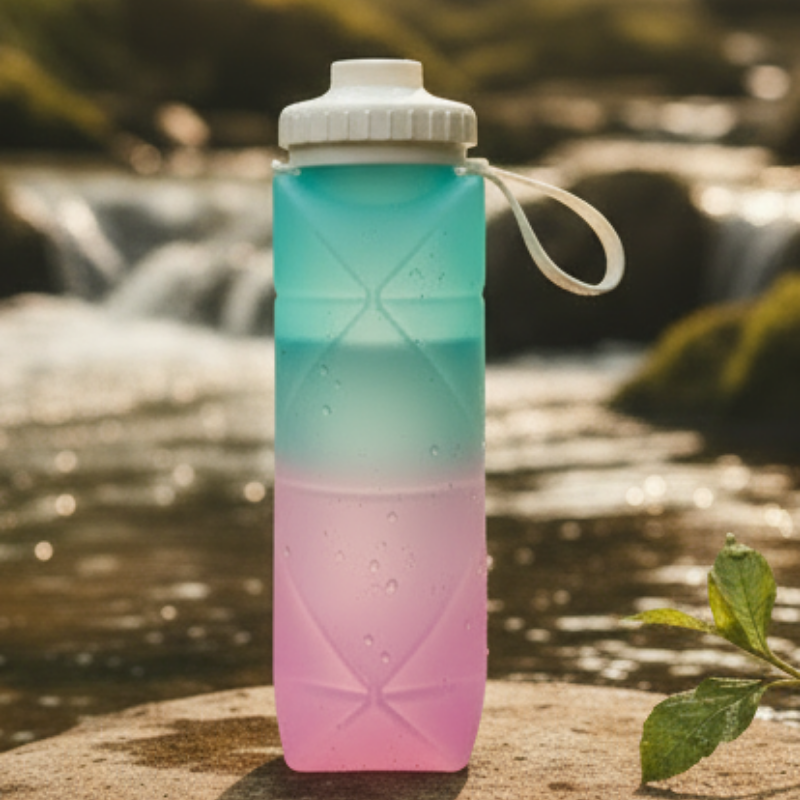 Botella de Agua Plegable Ligera 600ML