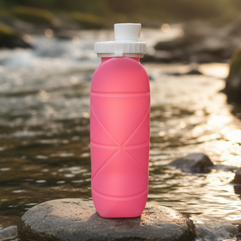 Botella de Agua Plegable Ligera 600ML