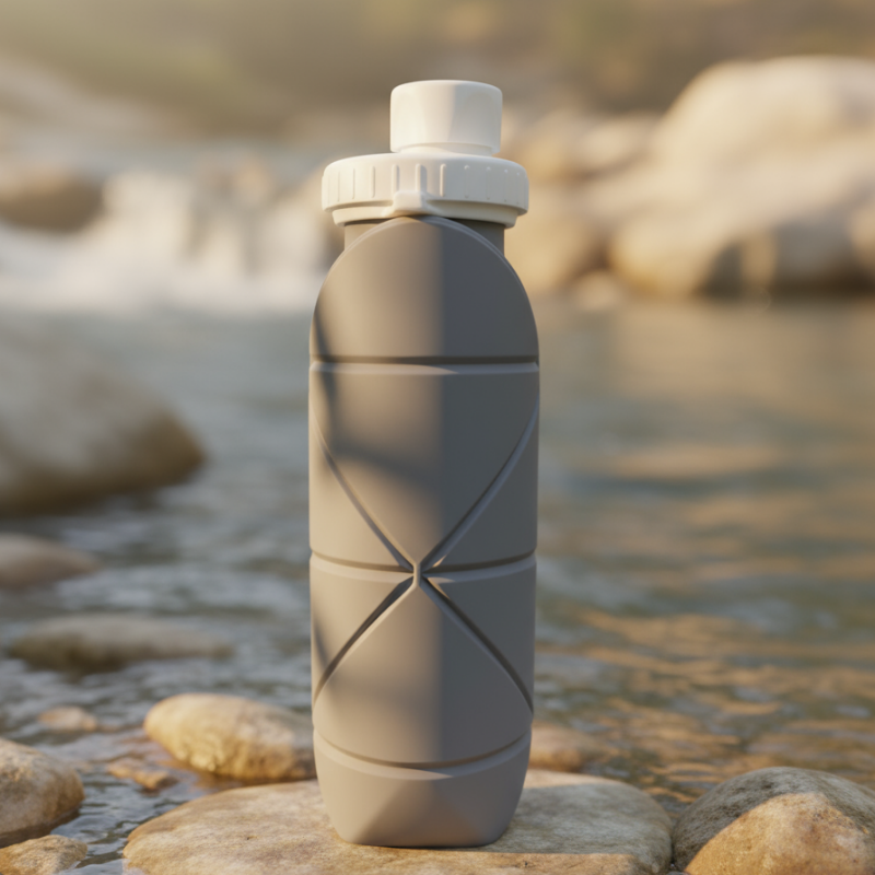 Botella de Agua Plegable Ligera 600ML