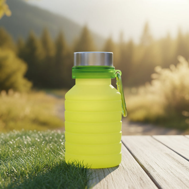 Botella de Agua de Silicona Plegable 550ml