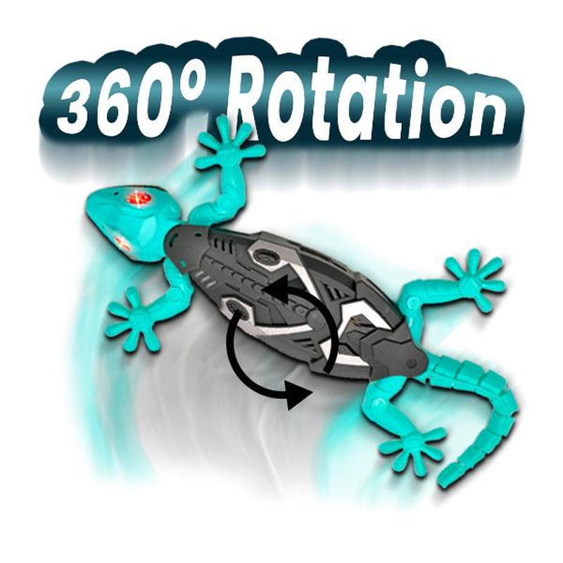 [34]Wall Crawler Gecko, Winktoys Remote Control Toy, Electric Lizard Toy with LED Glowing Eyes, 360° Spin, Animal Toy, Fun Indoor Toy, Gift Idea, Party Toy, Cool Gifts, Family Fun