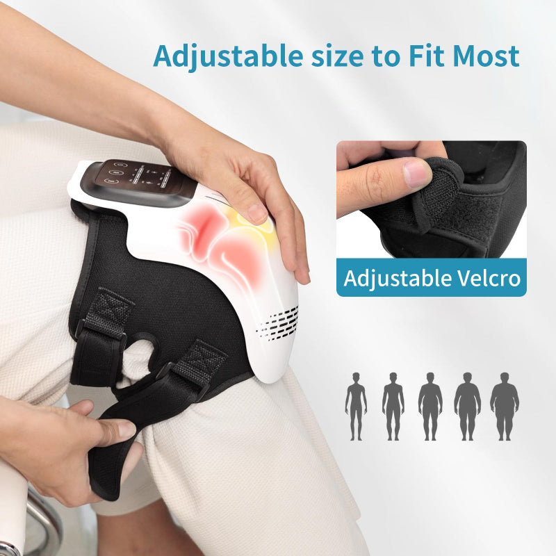 Rechargeable Knee Massager - Infrared Heating, Kneading & Vibration Therapy for Pain Relief