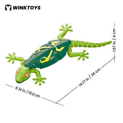 [34]Wall Crawler Gecko, Winktoys Remote Control Toy, Electric Lizard Toy with LED Glowing Eyes, 360° Spin, Animal Toy, Fun Indoor Toy, Gift Idea, Party Toy, Cool Gifts, Family Fun