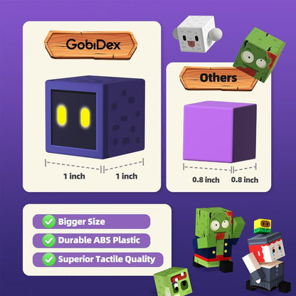 Gobidex 100-500Pcs STEM Game-Based Zomblock Novelty Magnetic Building Blocks Toys in Gift Package for Kids Ages 3-12