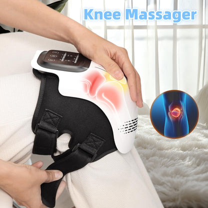 Rechargeable Knee Massager - Infrared Heating, Kneading & Vibration Therapy for Pain Relief