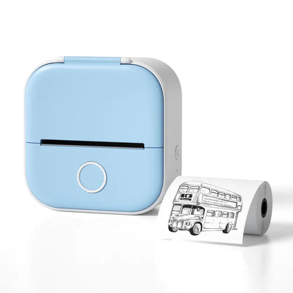 Portable Mini Thermal Label Printer - Bluetooth Photo Printer for Students, Home Labels & Price Tags