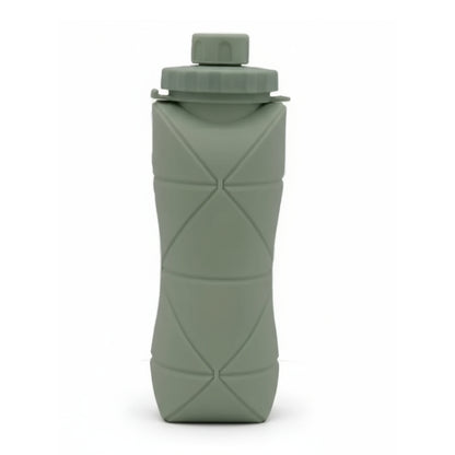 Botella de Agua Deportiva de Silicona Espesada y Plegable 600ML