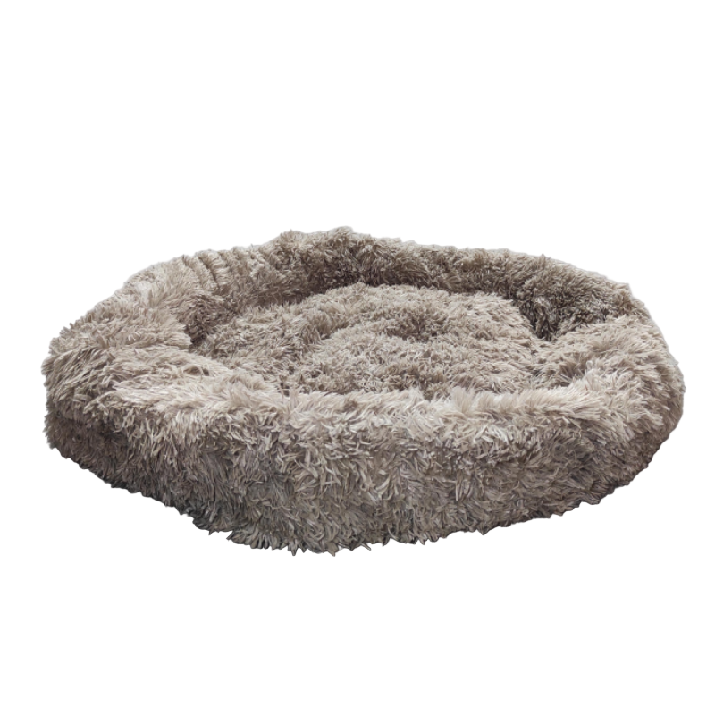 Cama para Perro Pequeña 50 cm - Marrón, Acolchada, Base Antideslizante