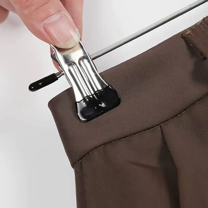 Perchas metálicas antideslizantes con pinzas