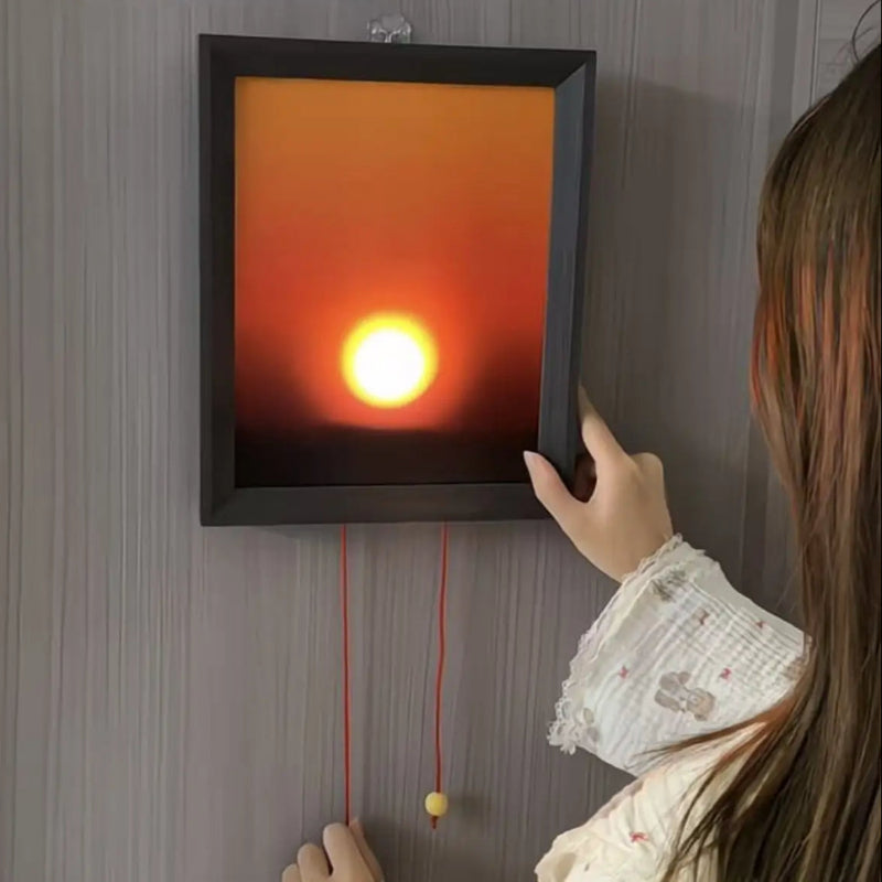Lámpara LED Puesta de Sol Pared - Proyección Atardecer Ambiental, Fondo TikTok Fotografía Decoración