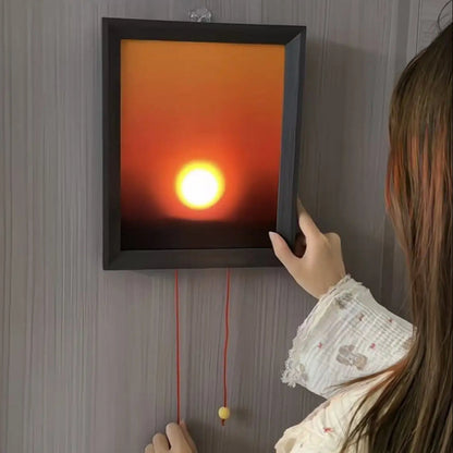 Lámpara LED Puesta de Sol Pared - Proyección Atardecer Ambiental, Fondo TikTok Fotografía Decoración