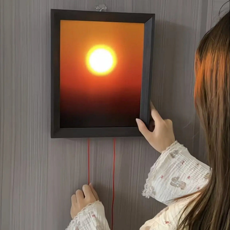 Lámpara LED Puesta de Sol Pared - Proyección Atardecer Ambiental, Fondo TikTok Fotografía Decoración