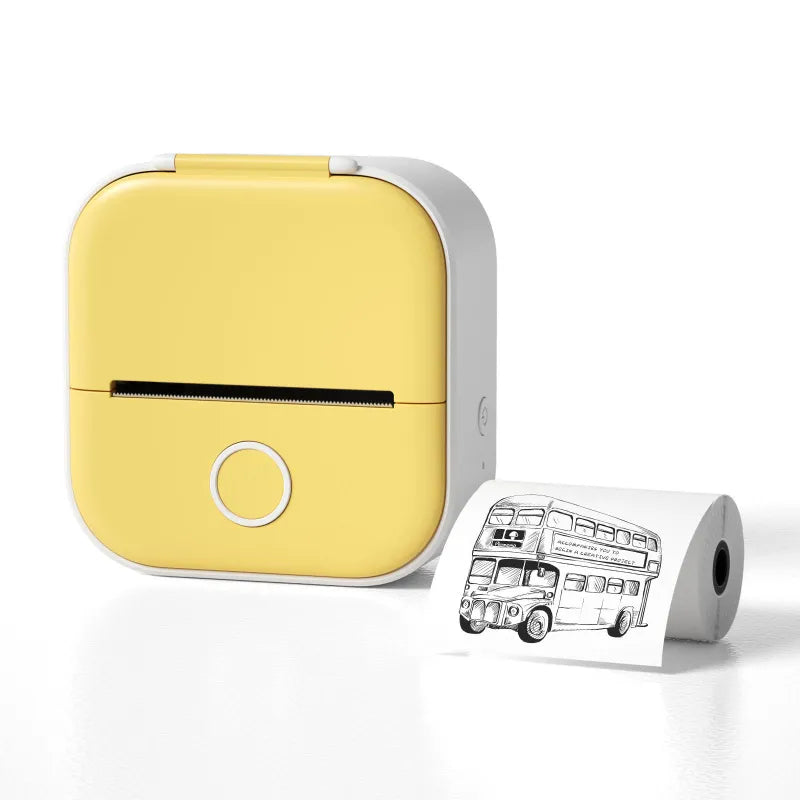 Portable Mini Thermal Label Printer - Bluetooth Photo Printer for Students, Home Labels & Price Tags
