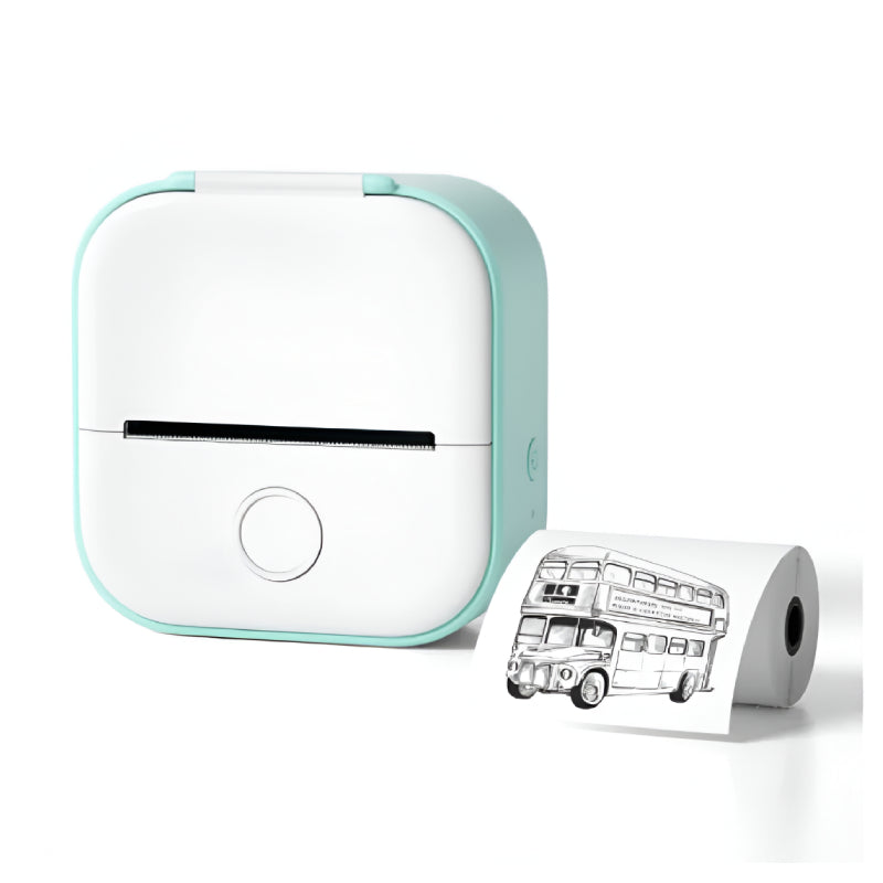Portable Mini Thermal Label Printer - Bluetooth Photo Printer for Students, Home Labels & Price Tags