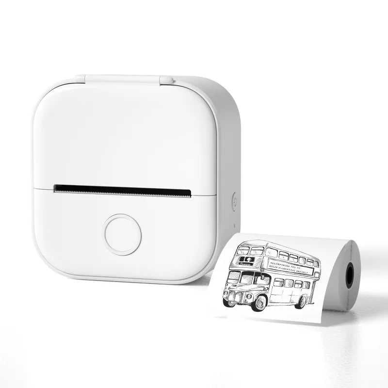 Portable Mini Thermal Label Printer - Bluetooth Photo Printer for Students, Home Labels & Price Tags