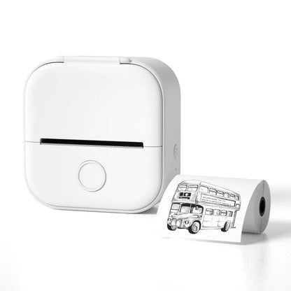 Portable Mini Thermal Label Printer - Bluetooth Photo Printer for Students, Home Labels & Price Tags