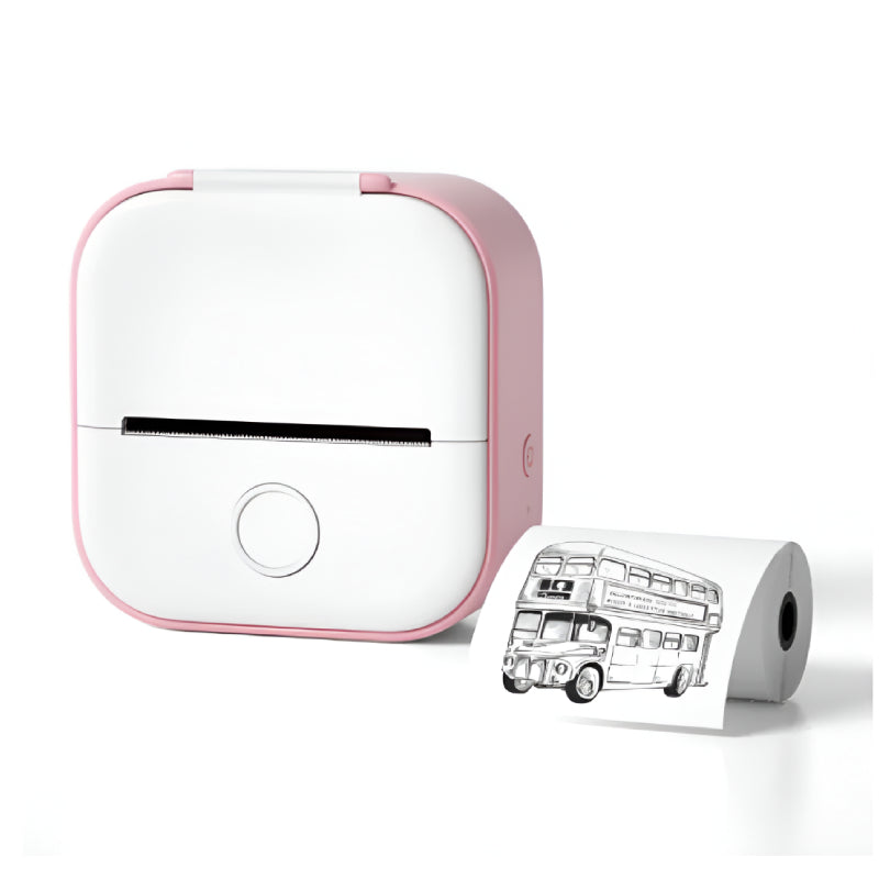 Portable Mini Thermal Label Printer - Bluetooth Photo Printer for Students, Home Labels & Price Tags