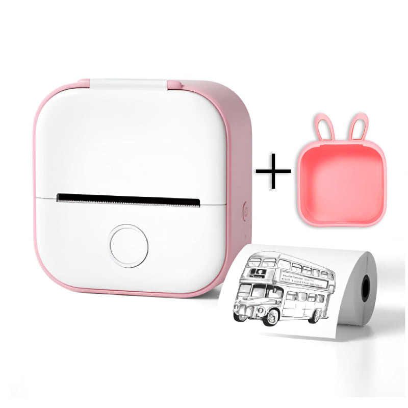 Portable Mini Thermal Label Printer - Bluetooth Photo Printer for Students, Home Labels & Price Tags