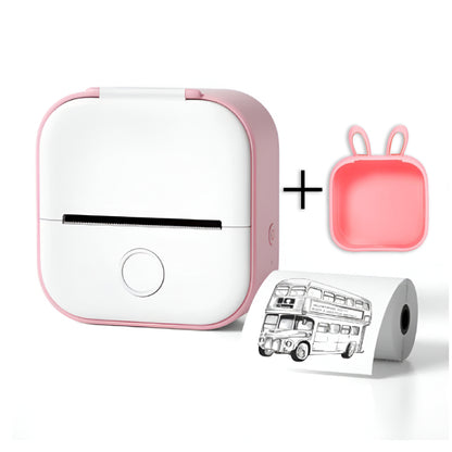 Portable Mini Thermal Label Printer - Bluetooth Photo Printer for Students, Home Labels & Price Tags