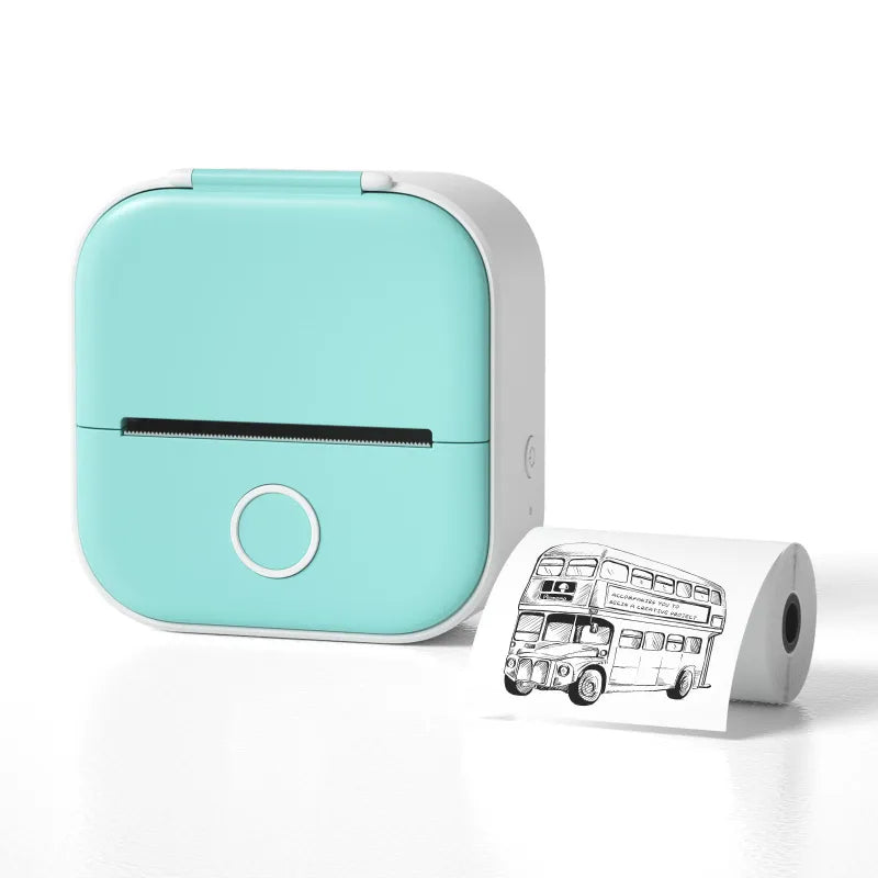Portable Mini Thermal Label Printer - Bluetooth Photo Printer for Students, Home Labels & Price Tags
