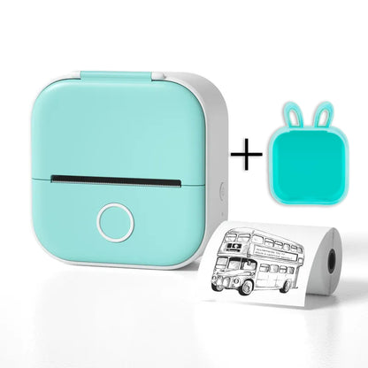 Portable Mini Thermal Label Printer - Bluetooth Photo Printer for Students, Home Labels & Price Tags