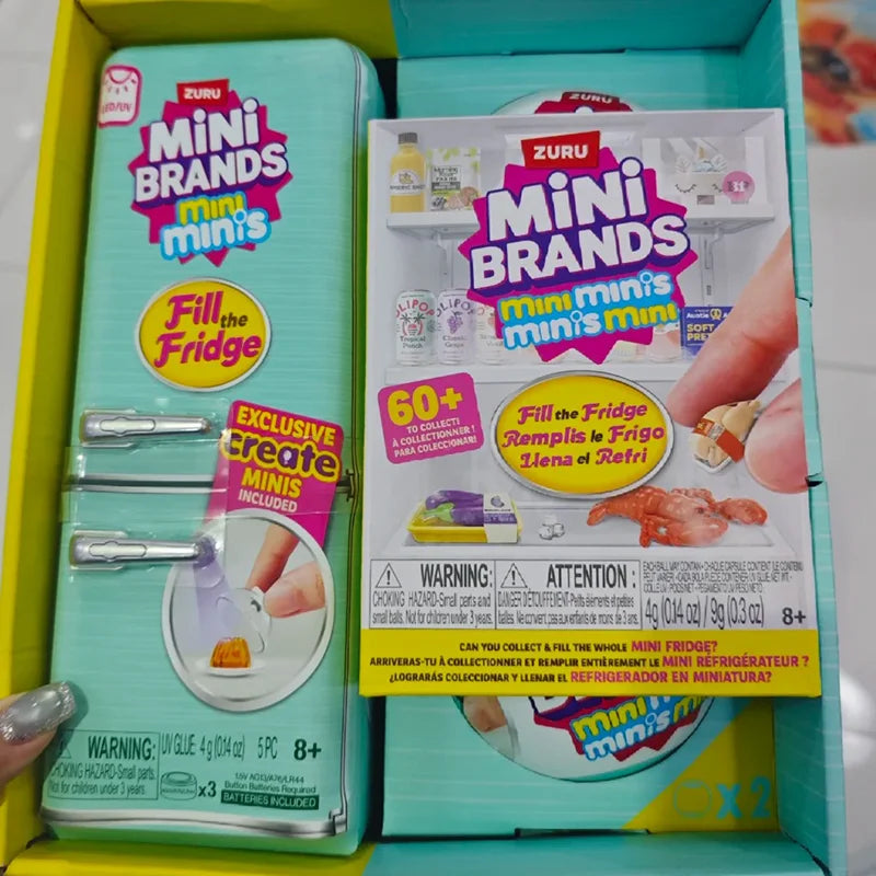 New Products Brands Ball Mini Refrigerator Food Blind Box Mini Toy Set Great Baby House Scene Playable and Gift for Children Toy