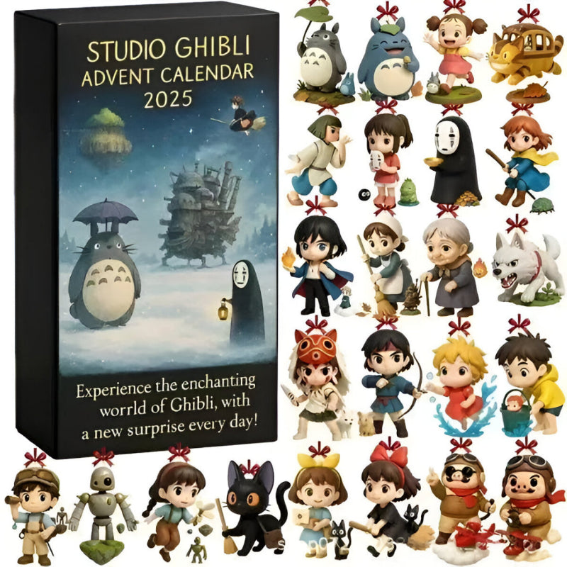 Calendario de Adviento Studio Ghibli 3D - Figuras Coleccionables Blind Box Anime Japonés