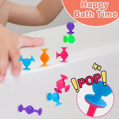 Texture Suction Cup Toys Set, Stress Relief & Learning Toy for Kids Aged 3-6 Years, Portable Travel Educational Gift