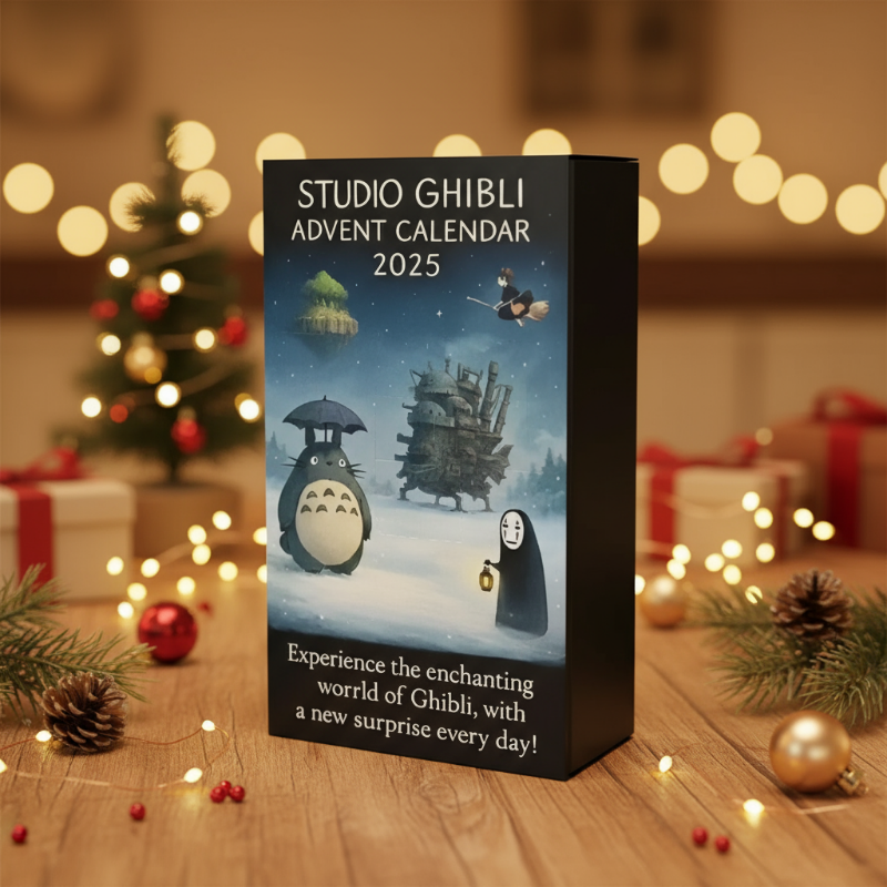 Calendario Studio Ghibli - Escena Navideña 3D