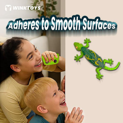 [34]Wall Crawler Gecko, Winktoys Remote Control Toy, Electric Lizard Toy with LED Glowing Eyes, 360° Spin, Animal Toy, Fun Indoor Toy, Gift Idea, Party Toy, Cool Gifts, Family Fun